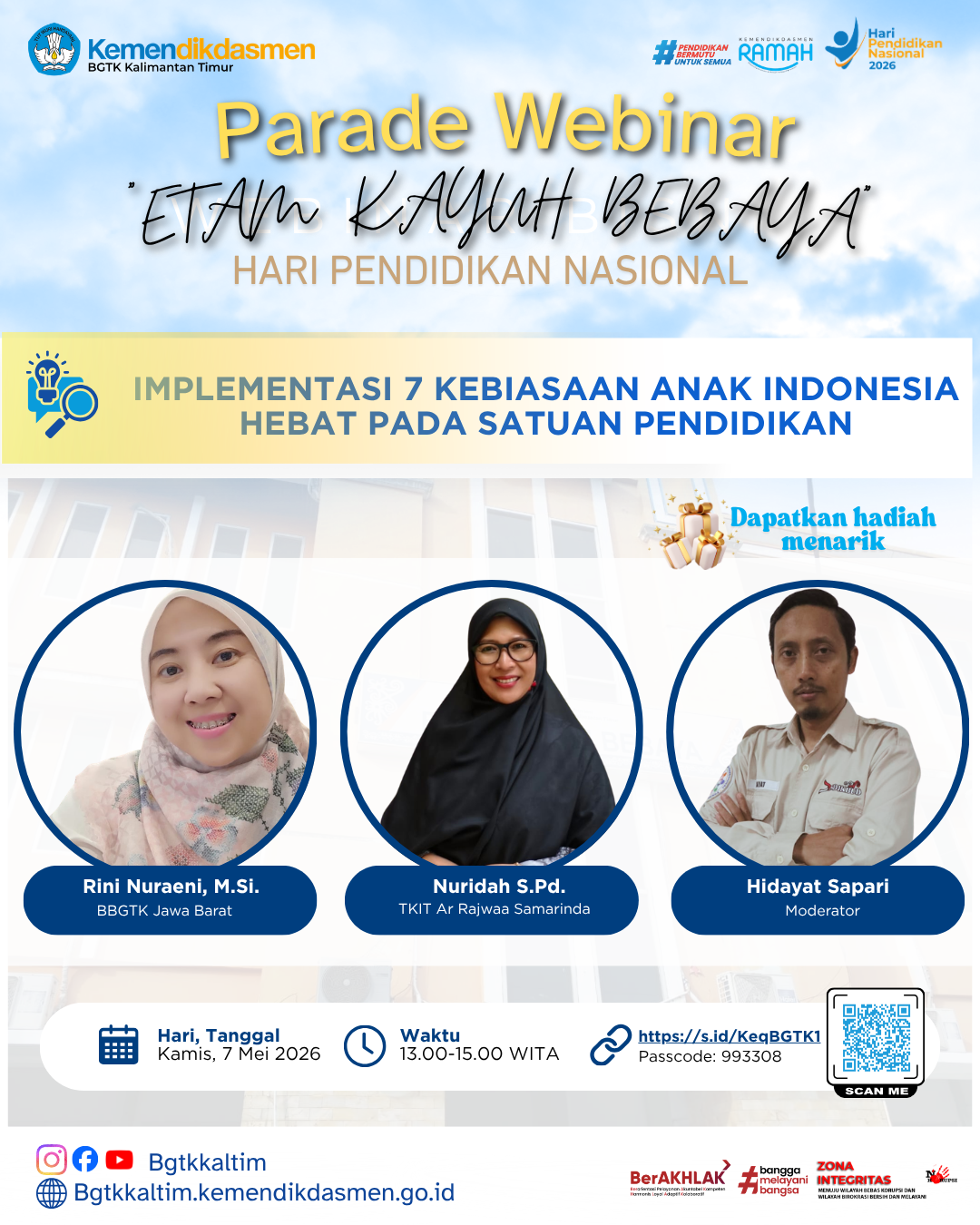 Implementasi 7 Kebiasaan Anak Indonesia Hebat pada Satuan Pendidikan